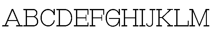 RockRest Extra Light Font UPPERCASE