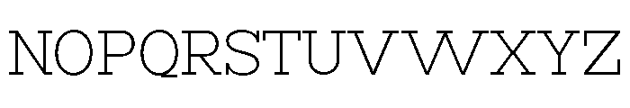 RockRest Extra Light Font UPPERCASE