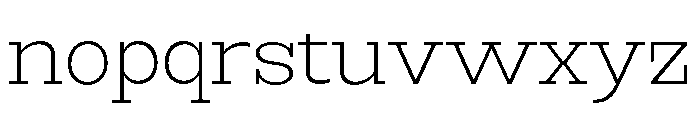 RockRest Extra Light Font LOWERCASE