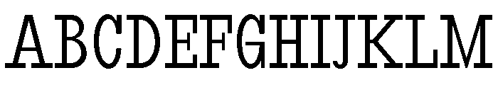 RockRest Light Condensed Font UPPERCASE
