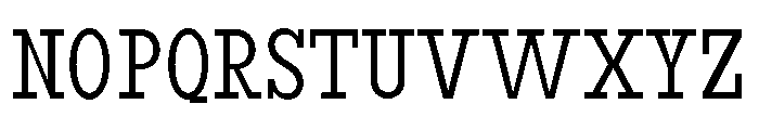 RockRest Light Condensed Font UPPERCASE
