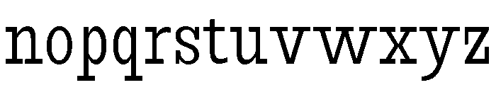 RockRest Light Condensed Font LOWERCASE