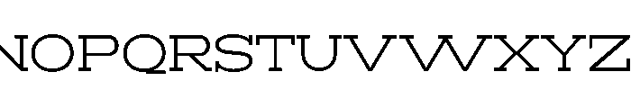RockRest Light Expanded Font UPPERCASE