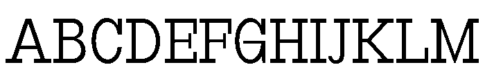RockRest Light Semi Condensed Font UPPERCASE