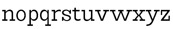 RockRest Light Semi Condensed Font LOWERCASE