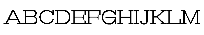 RockRest Light Semi Expanded Font UPPERCASE