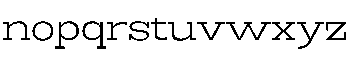 RockRest Light Semi Expanded Font LOWERCASE