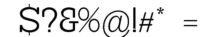 RockRest Light Font OTHER CHARS