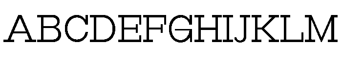 RockRest Light Font UPPERCASE