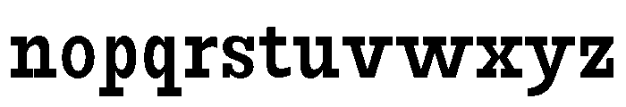 RockRest Medium Condensed Font LOWERCASE