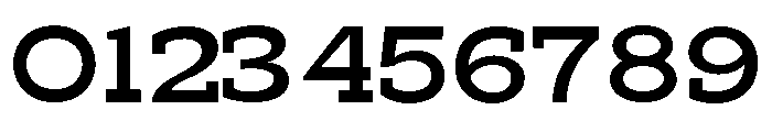 RockRest Medium Expanded Font OTHER CHARS