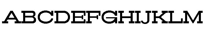 RockRest Medium Expanded Font UPPERCASE