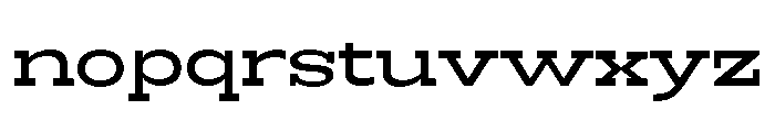 RockRest Medium Expanded Font LOWERCASE