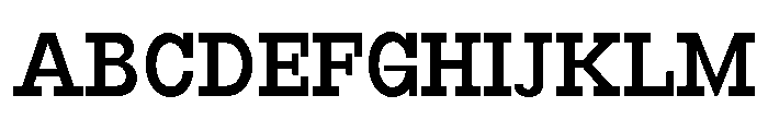 RockRest Medium Semi Condensed Font UPPERCASE
