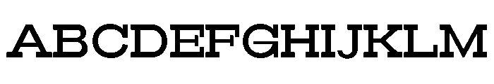 RockRest Medium Semi Expanded Font UPPERCASE
