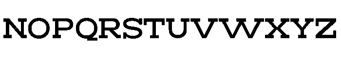 RockRest Medium Semi Expanded Font UPPERCASE
