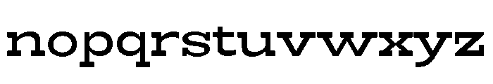 RockRest Medium Semi Expanded Font LOWERCASE