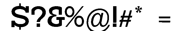 RockRest Medium Font OTHER CHARS