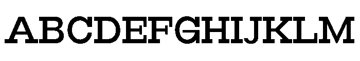 RockRest Medium Font UPPERCASE