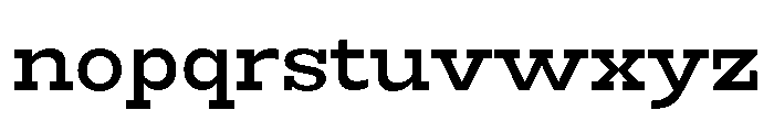 RockRest Medium Font LOWERCASE