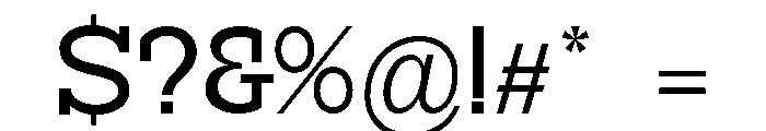 RockRest Regular Font OTHER CHARS