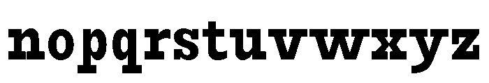 RockRest Semi Bold Condensed Font LOWERCASE