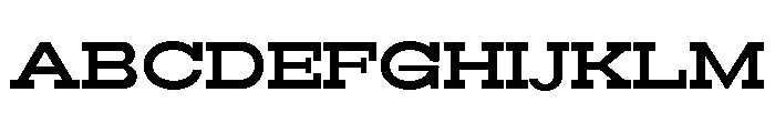 RockRest Semi Bold Expanded Font UPPERCASE