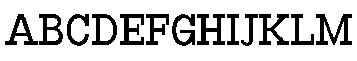 RockRest Semi Condensed Font UPPERCASE