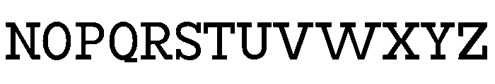 RockRest Semi Condensed Font UPPERCASE