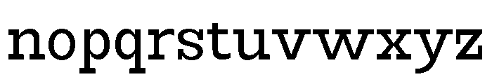 RockRest Semi Condensed Font LOWERCASE