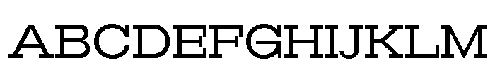 RockRest Semi Expanded Font UPPERCASE