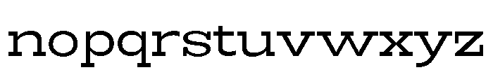 RockRest Semi Expanded Font LOWERCASE