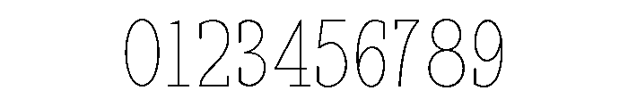 RockRest Thin Condensed Font OTHER CHARS