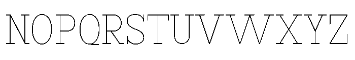 RockRest Thin Semi Condensed Font UPPERCASE