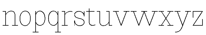 RockRest Thin Semi Condensed Font LOWERCASE