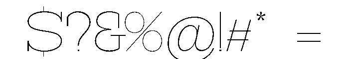 RockRest Thin Semi Expanded Font OTHER CHARS