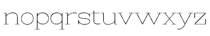 RockRest Thin Semi Expanded Font LOWERCASE