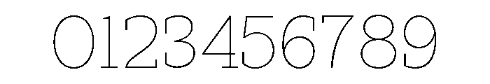 RockRest Thin Font OTHER CHARS