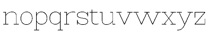 RockRest Thin Font LOWERCASE