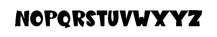 Rocked Space Font LOWERCASE