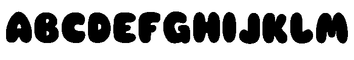 Rocket Bubble Regular Font UPPERCASE