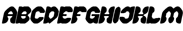 Rocket Romance Bold Italic Font UPPERCASE