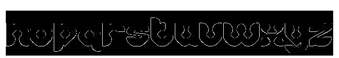 Rocket Romance-Hollow-Inverse Font LOWERCASE