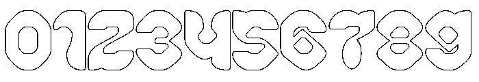 Rocket Romance-Hollow Font OTHER CHARS