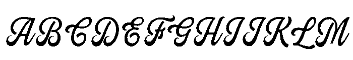 RocketThunder-Script Font UPPERCASE