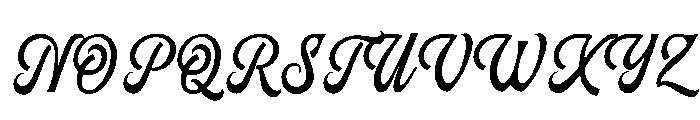 RocketThunder-Script Font UPPERCASE