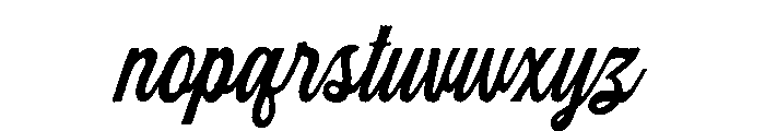 RocketThunder-Script Font LOWERCASE