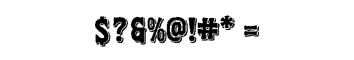 RocketThunder-Shadow Font OTHER CHARS