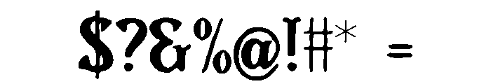Rockhead_Cat Font OTHER CHARS