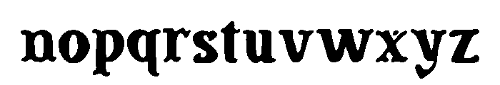 Rockhead_Cat Font LOWERCASE